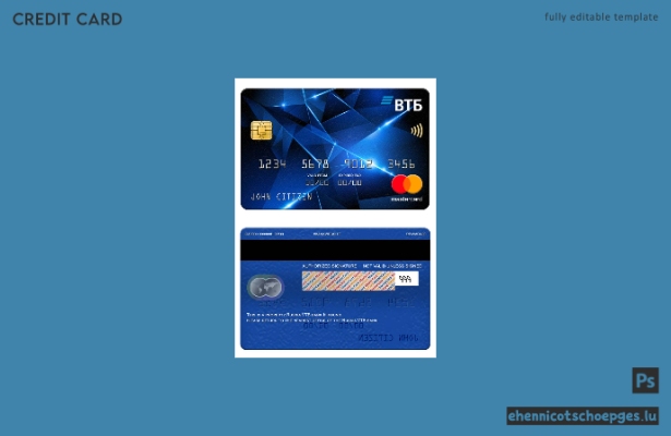 Beispielvorschau der russischen VTB Bank Mastercard